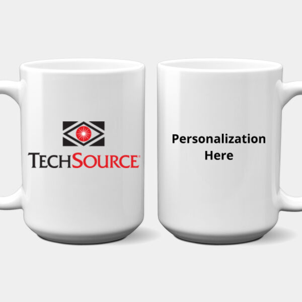 TechSource Personalized - 15 oz. NO MINIMUM Full Color Printed Ceramic Mug Thumbnail