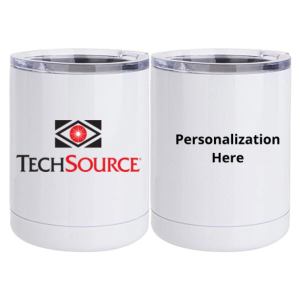 TechSource Personalized - 10 oz. White Stainless Steel Short Tumbler Thumbnail