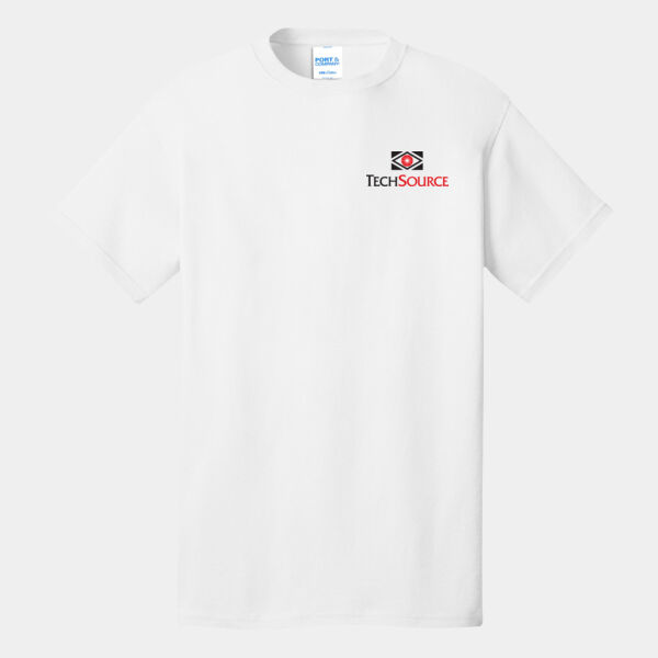 TechSource Crest Print Front - Tall Core Cotton Tee Thumbnail