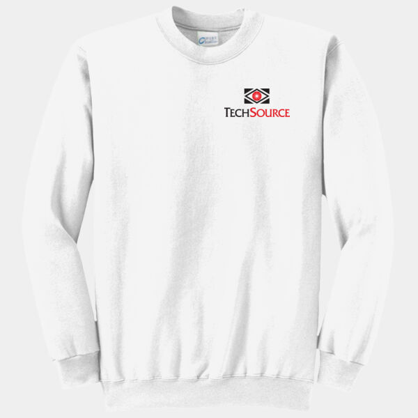 TechSource Crest Print Front - Core Fleece Crewneck Sweatshirt Thumbnail