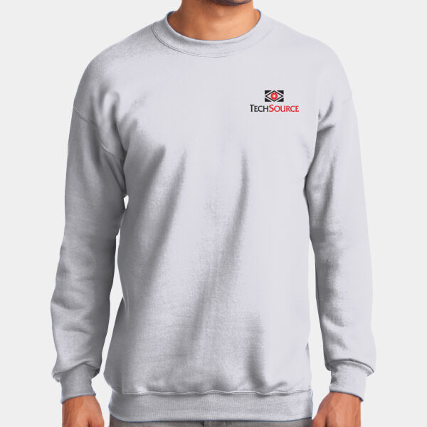 TechSource Crest Print Front - Tall Essential Fleece Crewneck Sweatshirt Thumbnail