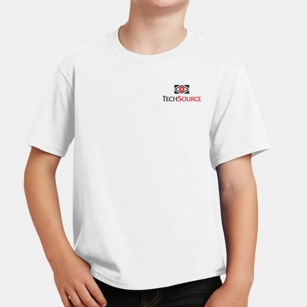 TechSource Crest Print Front - Youth Fan Favorite Tee Thumbnail
