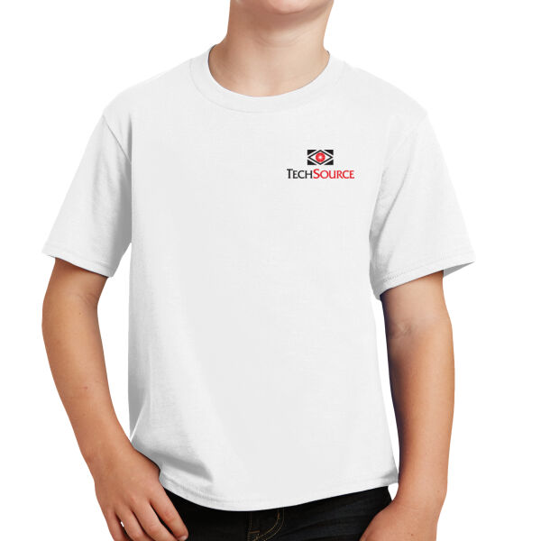TechSource Crest Print Front - Youth Fan Favorite Tee Thumbnail