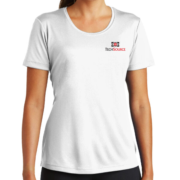 TechSource Crest Print Front - Ladies PosiCharge ® Competitor™ Tee Thumbnail