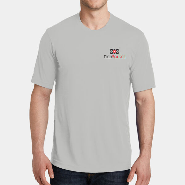 TechSource Crest Print Front - PosiCharge ® Competitor Cotton Touch Tee Thumbnail
