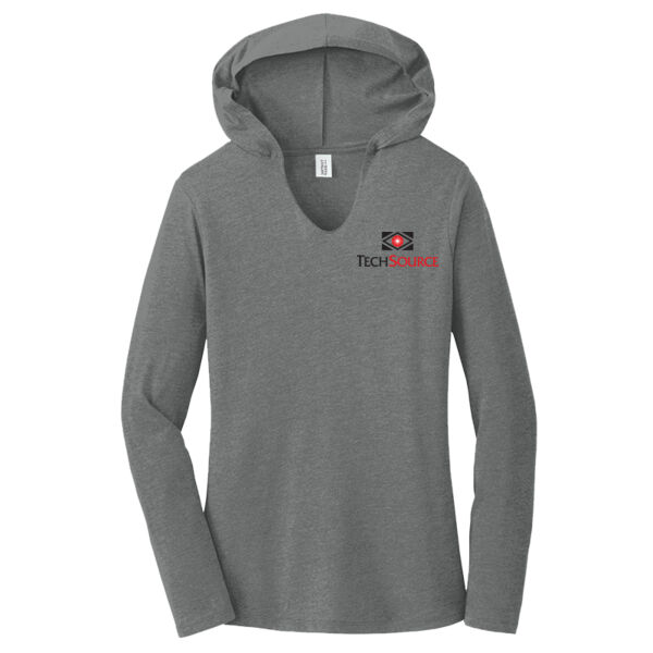 TechSource Crest Print Front - Women's Perfect Tri ® Long Sleeve Hoodie Thumbnail