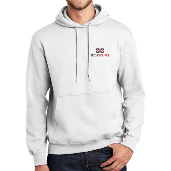 TechSource Crest Print Front - Tall Essential Fleece Pullover Hooded Sweatshirt Thumbnail