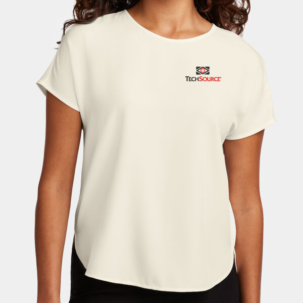 Tech Source Embroidered - Women's Stretch Crepe Crew Thumbnail
