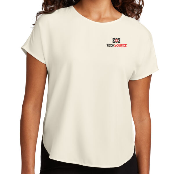 Tech Source Embroidered - Women's Stretch Crepe Crew Thumbnail