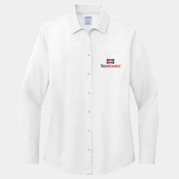 Tech Source Embroidered - Women's Wrinkle Free Stretch Pinpoint Shirt Thumbnail