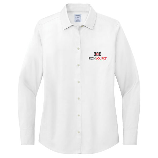 Tech Source Embroidered - Women's Wrinkle Free Stretch Pinpoint Shirt Thumbnail