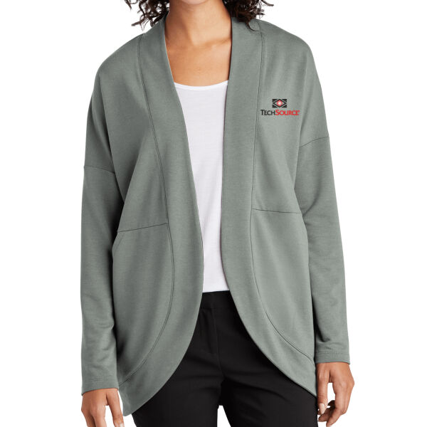 Tech Source Embroidered - Women's Stretch Open Front Cardigan Thumbnail
