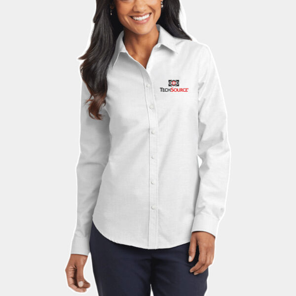 Tech Source Embroidered - Ladies SuperPro Oxford Shirt Thumbnail