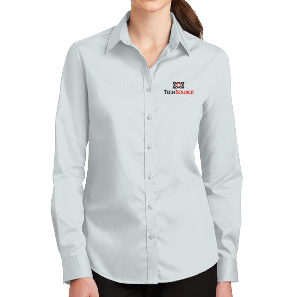 Tech Source Embroidered - Ladies SuperPro ™ Twill Shirt Thumbnail