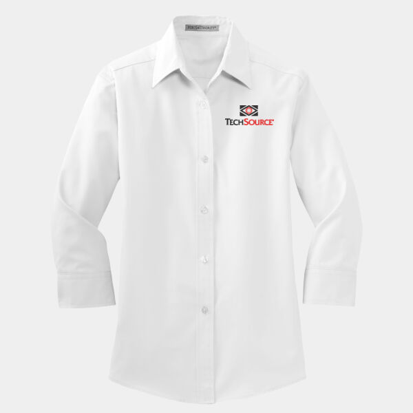 Tech Source Embroidered - Ladies 3/4 Sleeve Easy Care Shirt Thumbnail