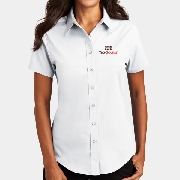 Tech Source Embroidered - Ladies Short Sleeve Easy Care Shirt Thumbnail