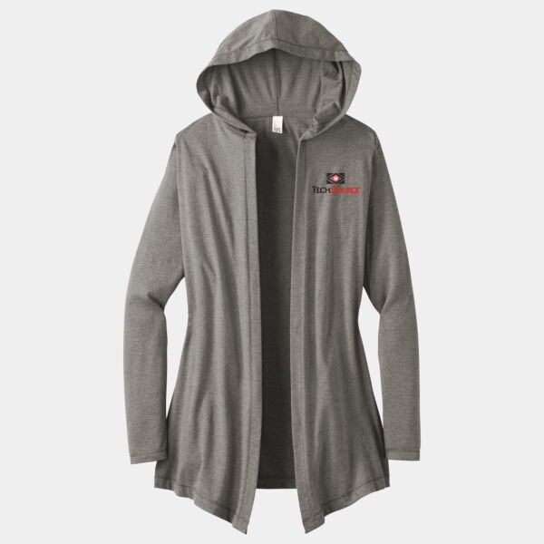 Tech Source Embroidered - Women's Perfect Tri ® Hooded Cardigan (low stock) Thumbnail