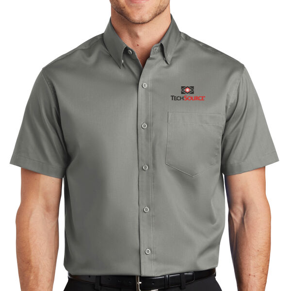 Tech Source Embroidered - Short Sleeve SuperPro Twill Shirt Thumbnail