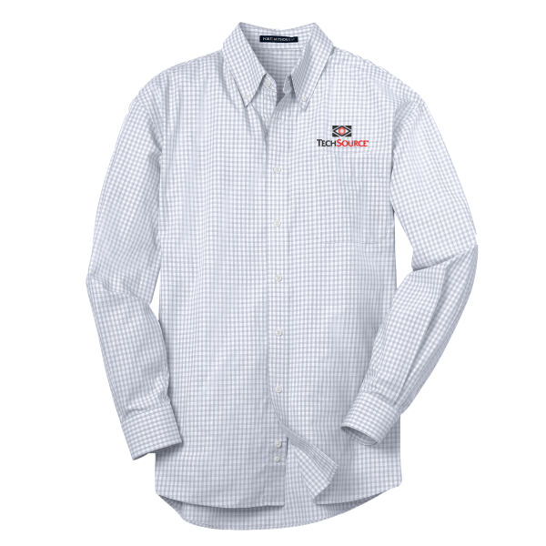 Tech Source Embroidered - Plaid Pattern Easy Care Shirt Thumbnail