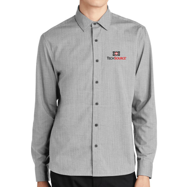 Tech Source Embroidered - Long Sleeve Stretch Woven Shirt Thumbnail