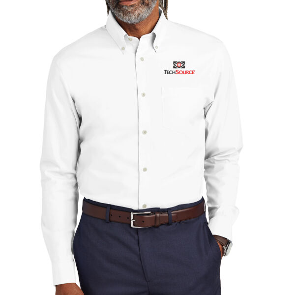 Tech Source Embroidered - Wrinkle Free Stretch Pinpoint Shirt Thumbnail