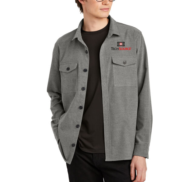 Tech Source Embroidered - Long Sleeve Twill Overshirt Thumbnail