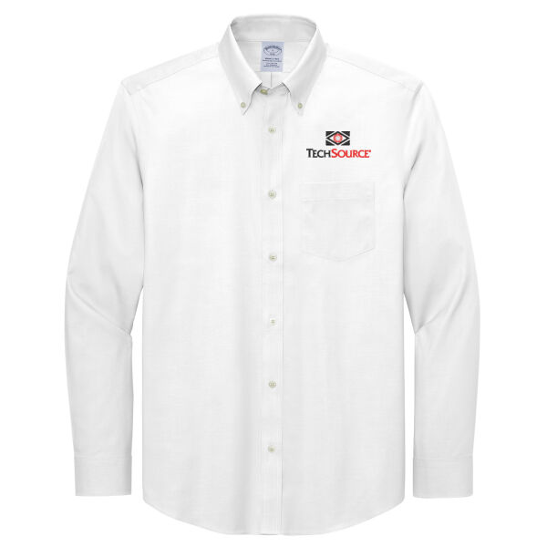 Tech Source Embroidered - Tall Wrinkle Free Stretch Pinpoint Shirt Thumbnail
