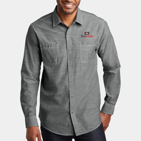 Tech Source Embroidered - Slub Chambray Shirt Thumbnail
