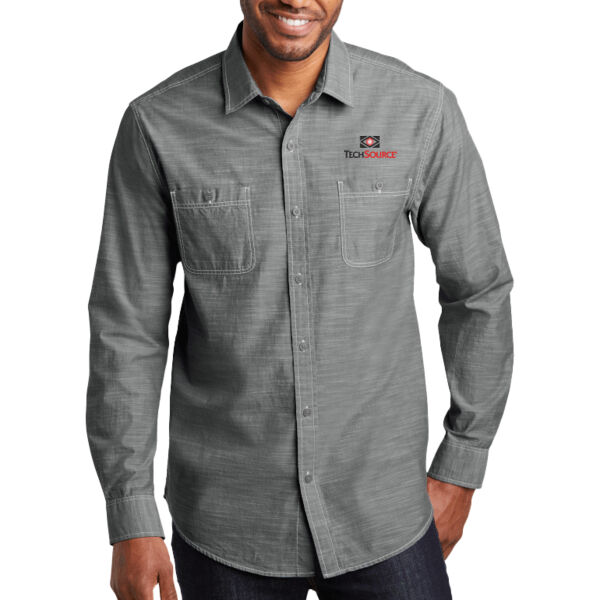 Tech Source Embroidered - Slub Chambray Shirt Thumbnail