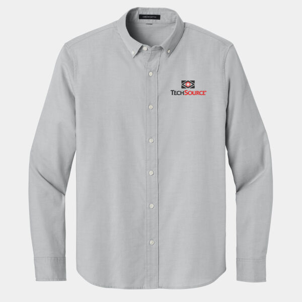 Tech Source Embroidered - Long Sleeve Modern Oxford Shirt Thumbnail