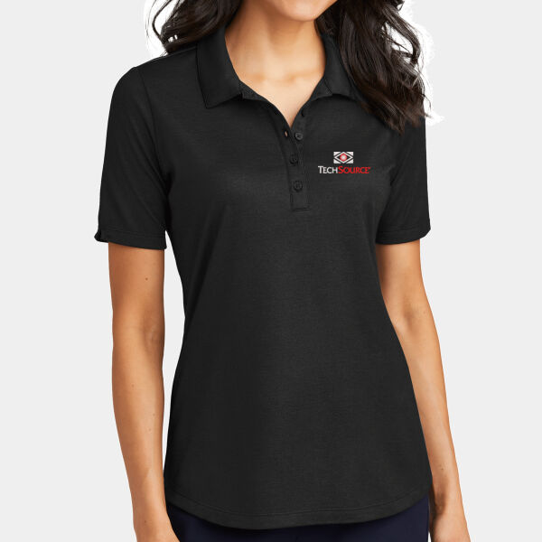 TechSource Embroidered - Ladies Fine Pique Blend Polo Thumbnail