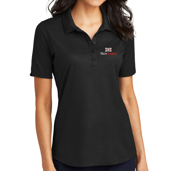 TechSource Embroidered - Ladies Fine Pique Blend Polo Thumbnail