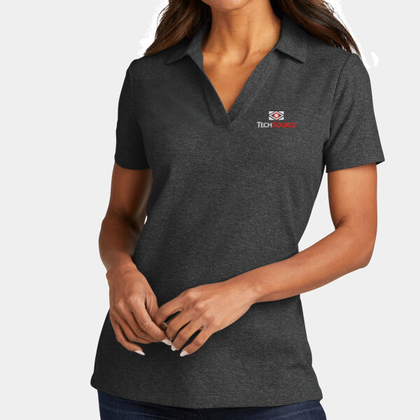 TechSource Embroidered - Ladies C Free ® Cotton Blend Pique Polo Thumbnail