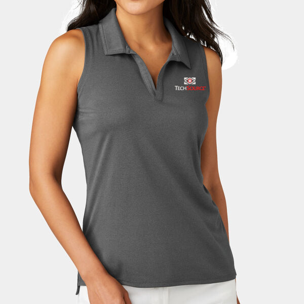 TechSource Embroidered - Ladies Coto Performance Sleeveless Polo Thumbnail