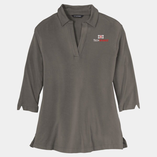 TechSource Embroidered - Ladies Luxe Knit Tunic Thumbnail