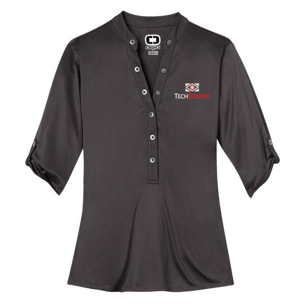 TechSource Embroidered - Crush Henley Thumbnail