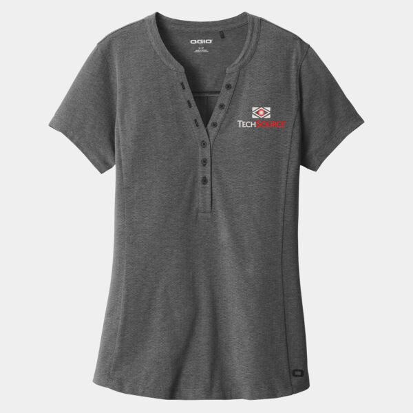 TechSource Embroidered - Ladies Tread Henley Thumbnail