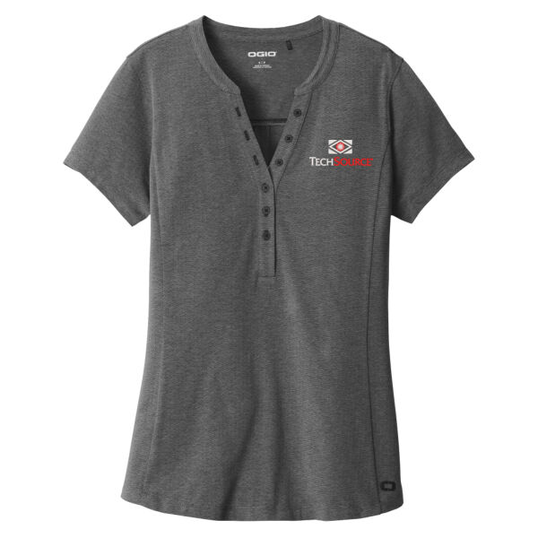 TechSource Embroidered - Ladies Tread Henley Thumbnail