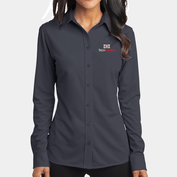 TechSource Embroidered - Ladies Dimension Knit Dress Shirt Thumbnail
