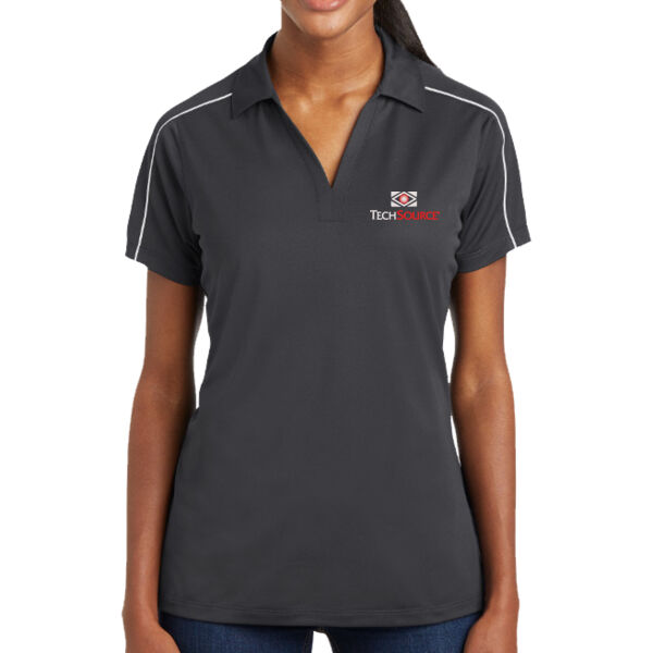 TechSource Embroidered - Ladies Micropique Sport Wick ® Piped Polo Thumbnail