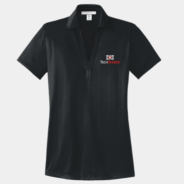 TechSource Embroidered - Ladies Performance Fine Jacquard Polo Thumbnail
