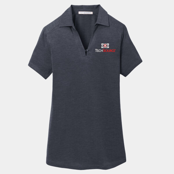 TechSource Embroidered - Ladies Digi Heather Performance Polo Thumbnail