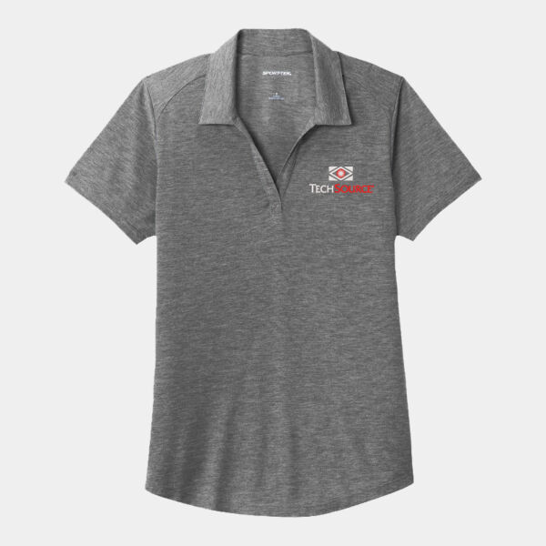 TechSource Embroidered - Ladies PosiCharge ® Tri Blend Wicking Polo Thumbnail