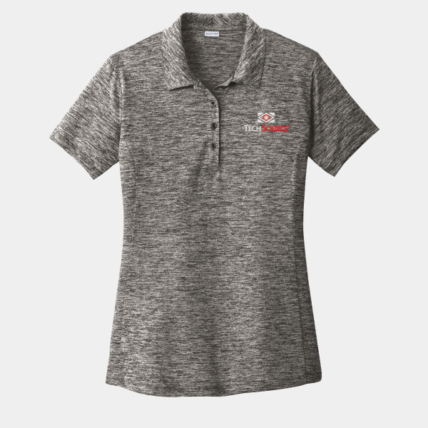 TechSource Embroidered - Ladies PosiCharge ® Electric Heather Polo Thumbnail