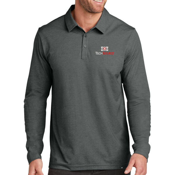 TechSource Embroidered - Oceanside Heather Long Sleeve Polo Thumbnail