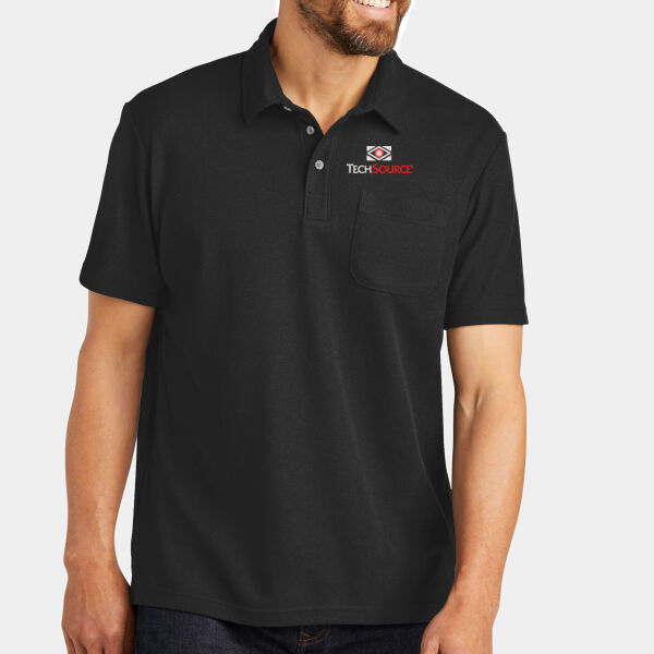TechSource Embroidered - C Free ® Cotton Blend Pique Pocket Polo Thumbnail