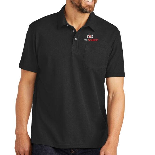 TechSource Embroidered - C Free ® Cotton Blend Pique Pocket Polo Thumbnail