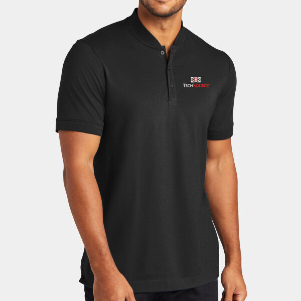 TechSource Embroidered - Stretch Pique Henley Thumbnail