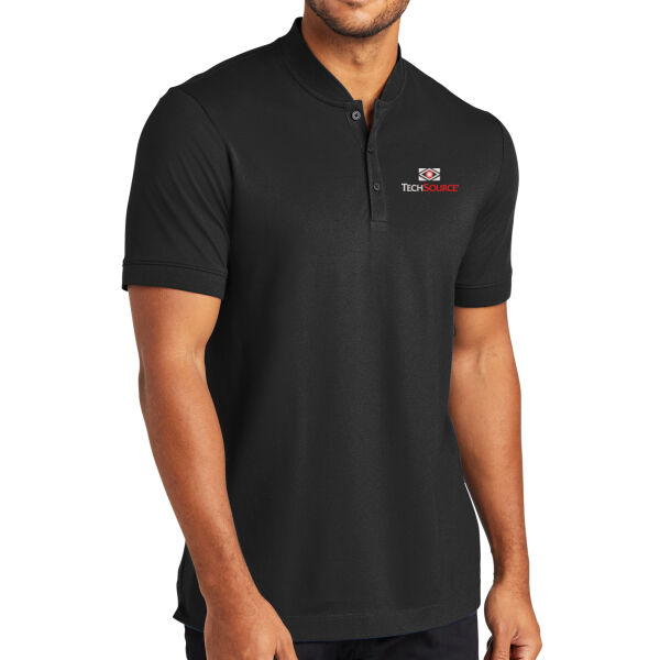 TechSource Embroidered - Stretch Pique Henley Thumbnail