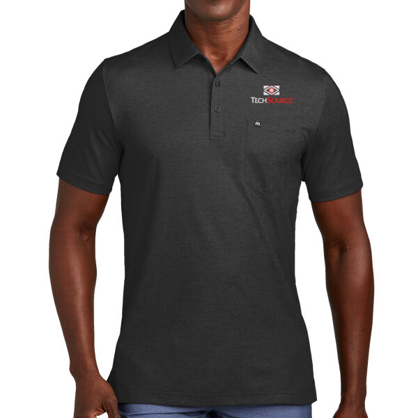 TechSource Embroidered - Oceanside Heather Pocket Polo Thumbnail